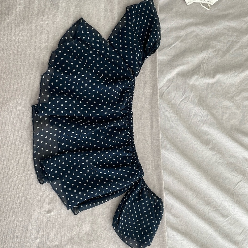 Top. Brand: Zara. Size: S. Color: Blue.